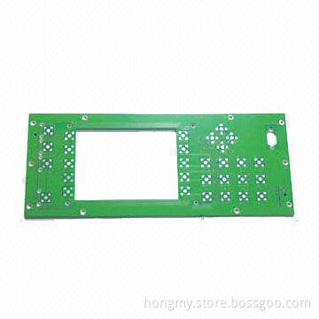 Simple Double-sided PCB, Z-axis Routing, Green Solder Mask, Made of FR-4 Base Material